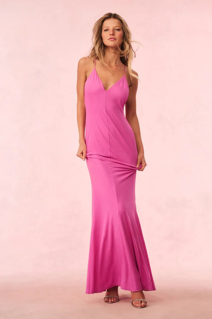 LoveShackFancy Mikel Jersey Maxi Dress - Endless Waves