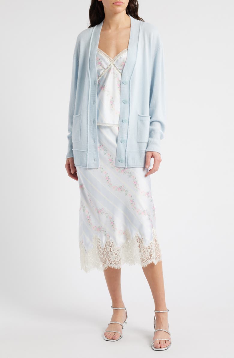 LoveShackFancy LoveShackFancy Applene Cashmere Cardigan Endless Waves