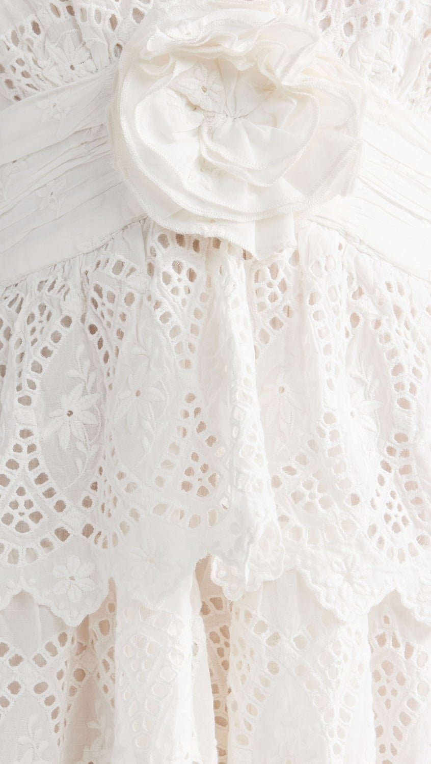 LoveShackFancy LoveShackFancy Nevis Eyelet Maxi Dress Endless Waves