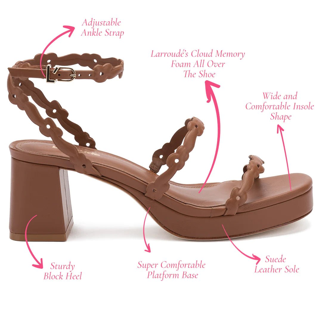 Larroude Larroude Margherita Block Sandal Endless Waves