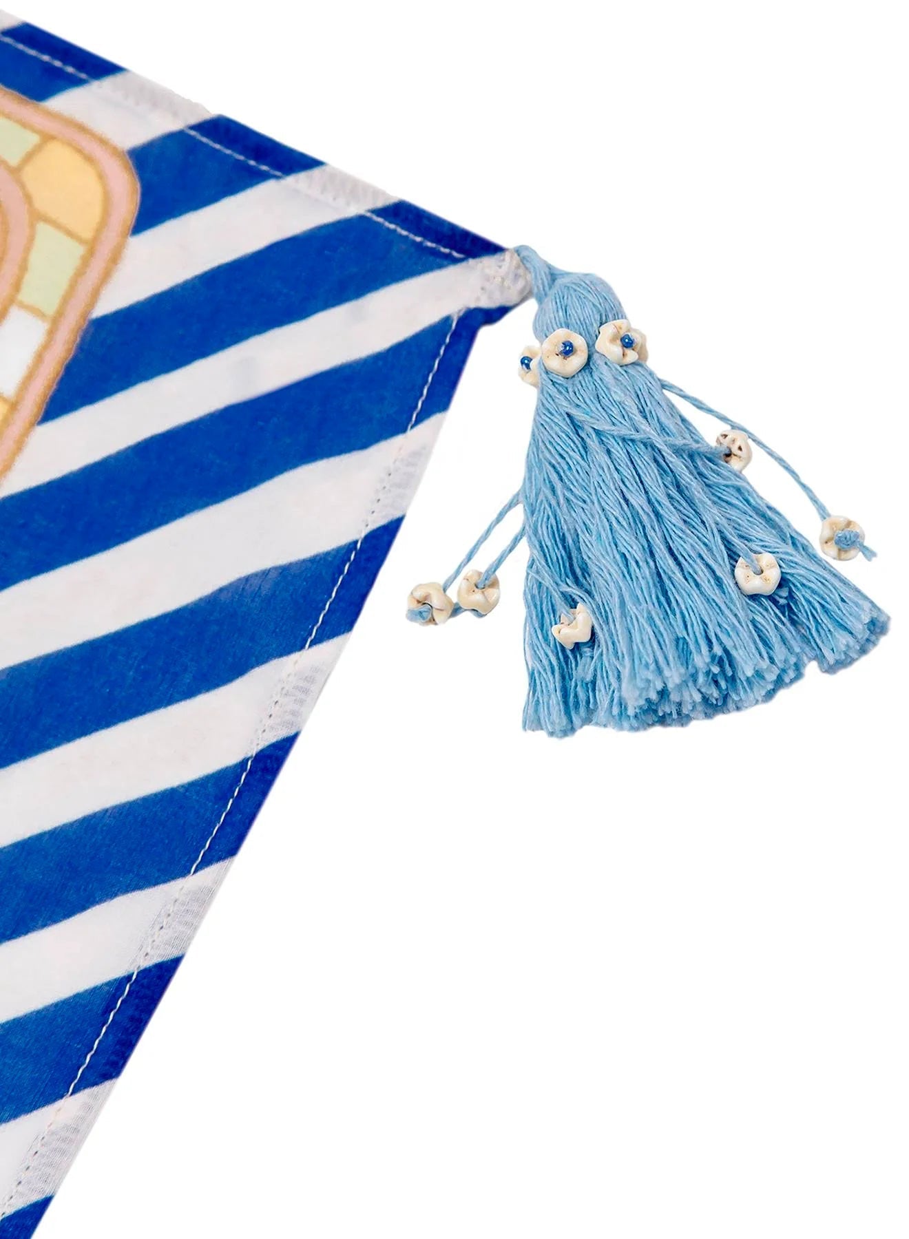 Agua Bendita Agua Bendita Marine Handmade Sarong Cover Up Endless Waves