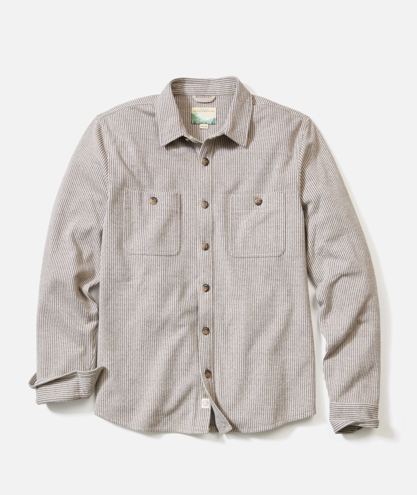 Marine Layer Pacifica Stretch Twill Overshirt - Endless Waves