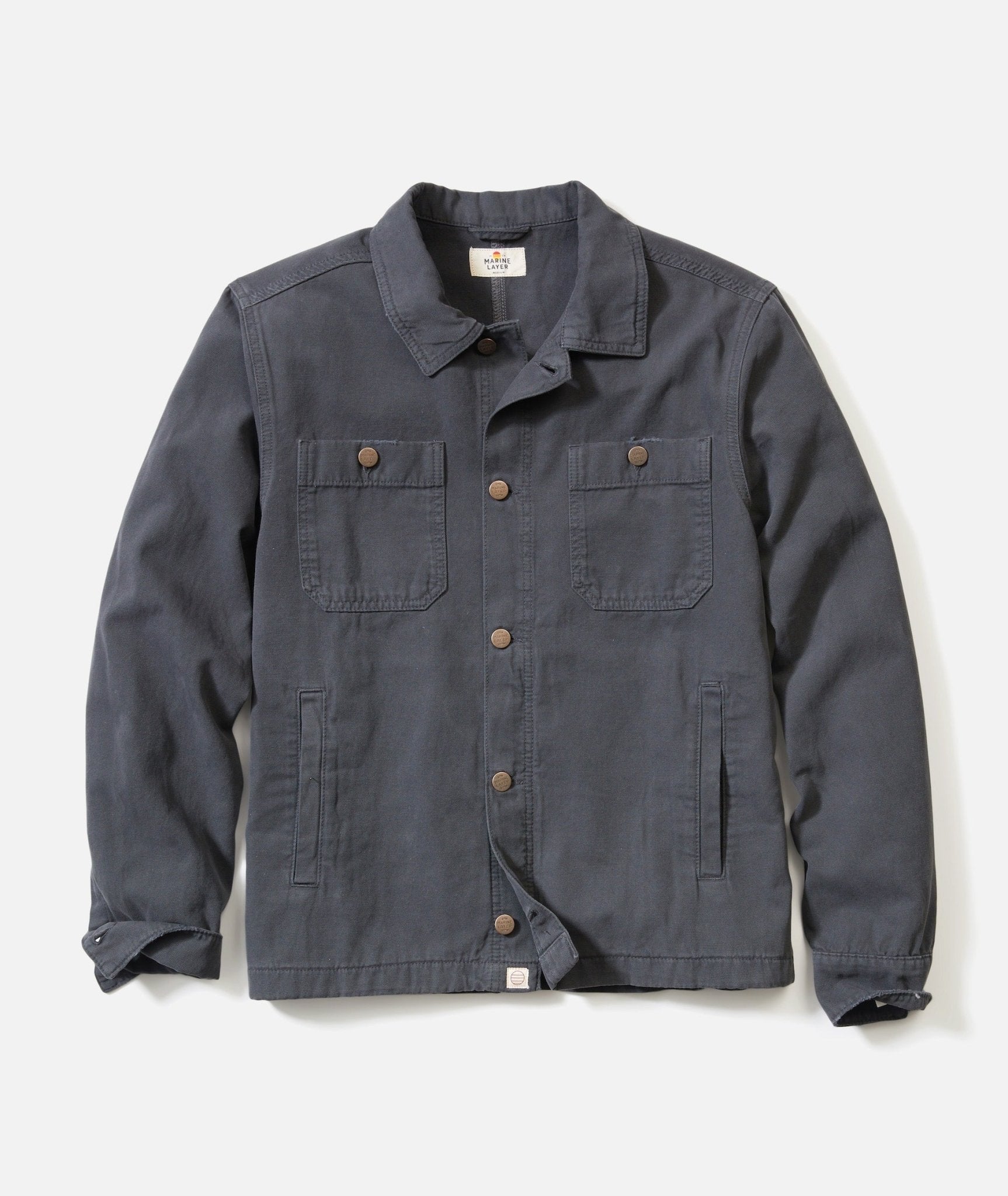 Marine Layer Patrick Canvas Overshirt - Endless Waves