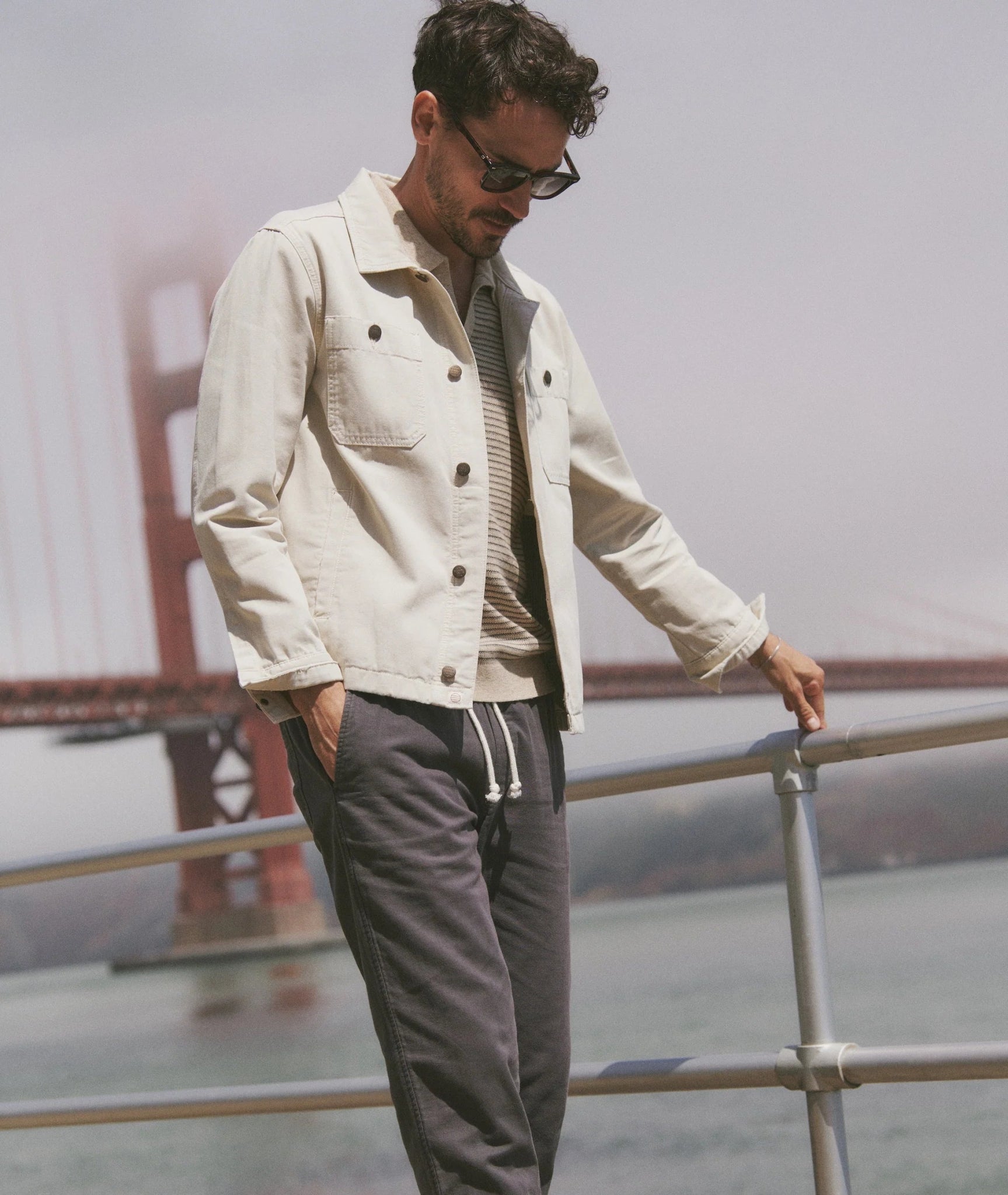Marine Layer Patrick Canvas Overshirt - Endless Waves
