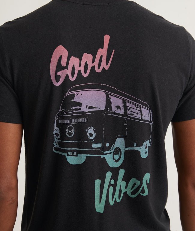 Marine Layer Re - Spun Graphic Tee: Good Vibes - Endless Waves