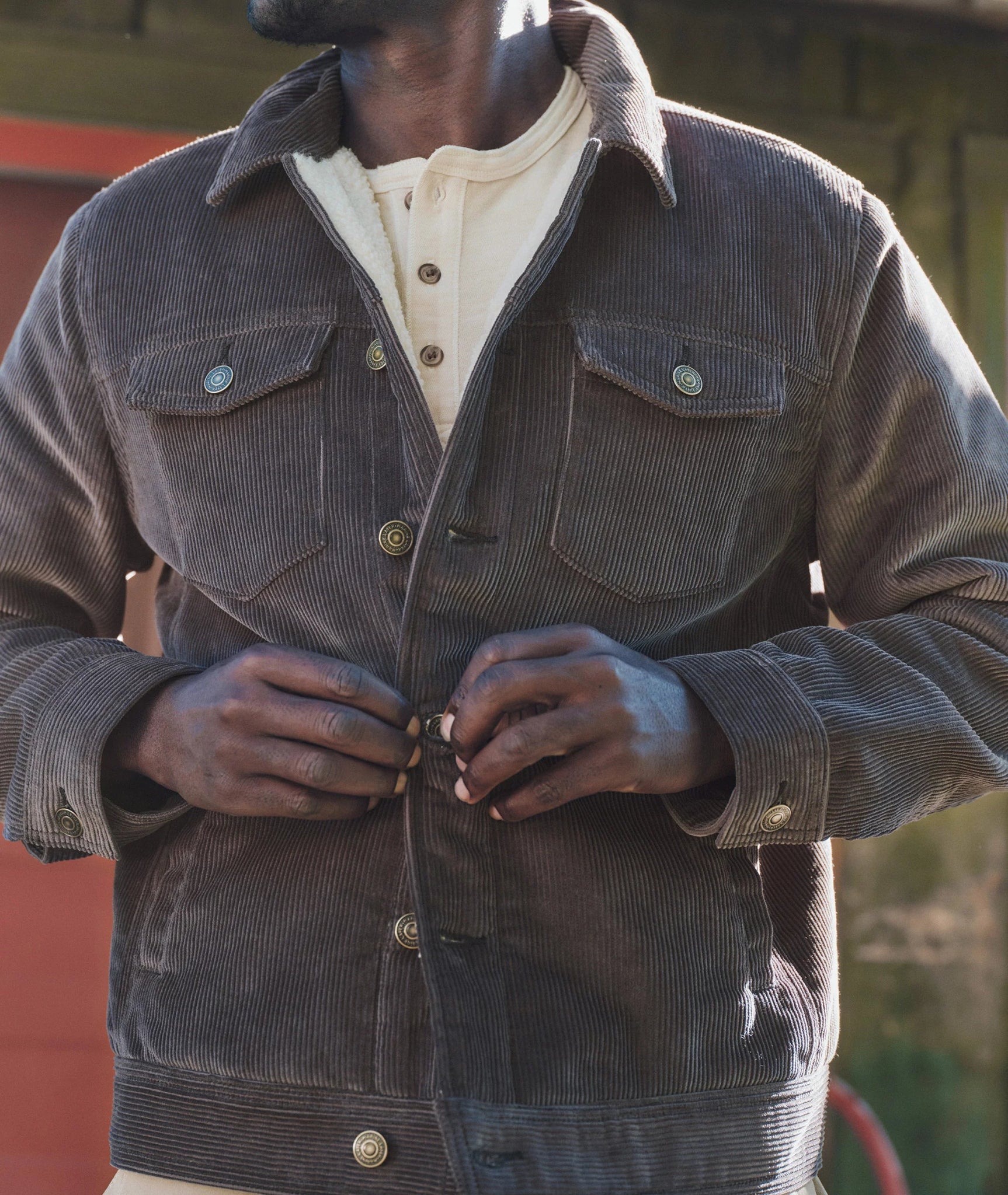 Marine Layer Marine Layer Boise Cord Sherpa Trucker Jacket Endless Waves