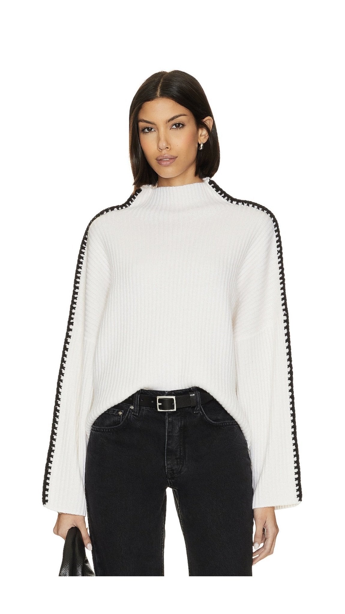 Marullo Cashmere Blend Mockneck - Endless Waves