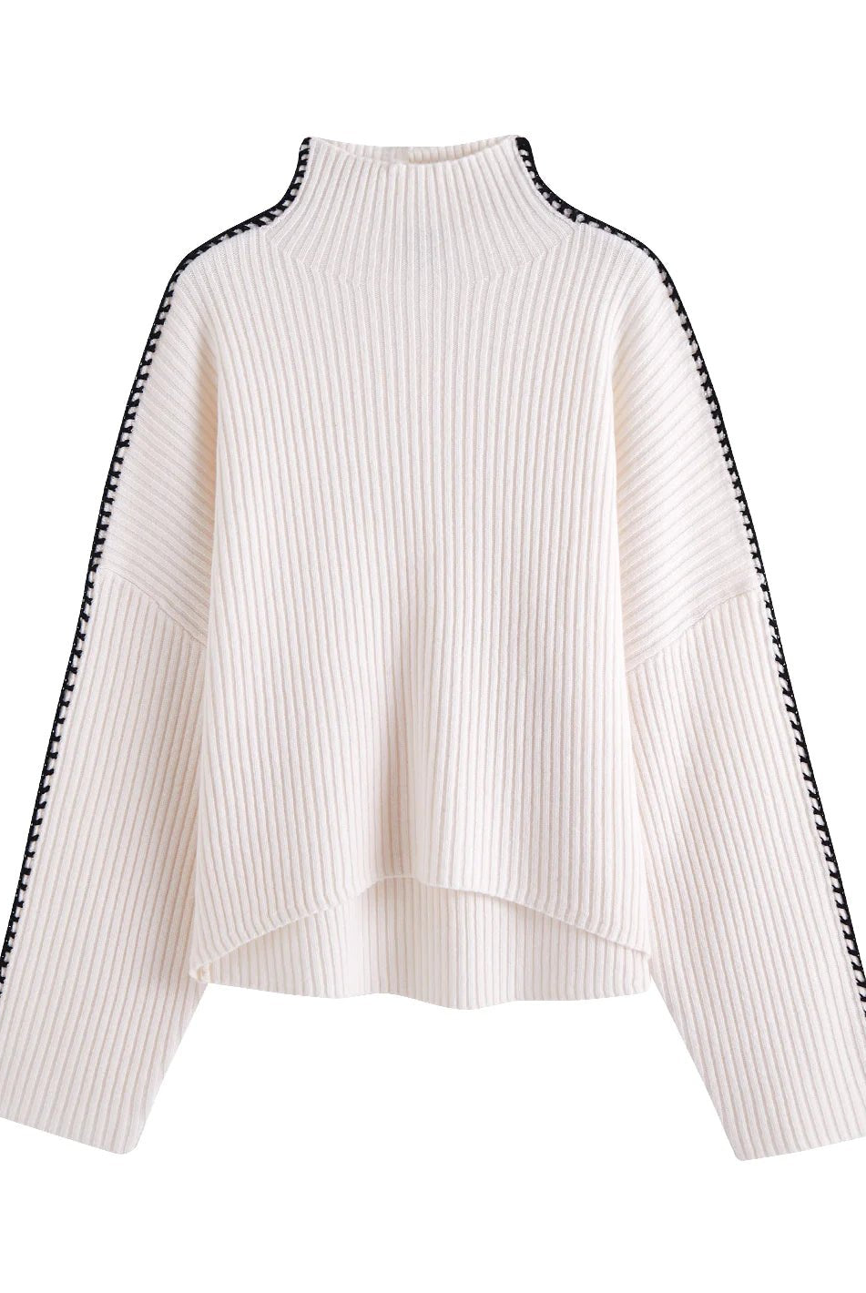 27 Miles Malibu 27 Miles Malibu Marullo Cashmere Blend Mockneck Endless Waves