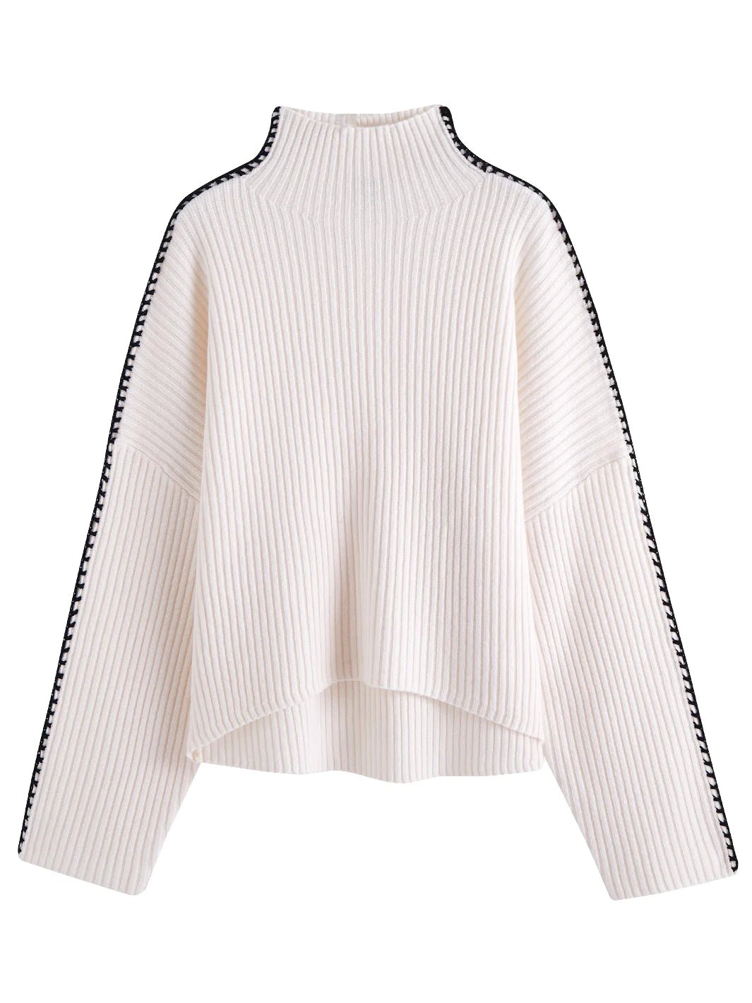 Marullo Cashmere Blend Mockneck - Endless Waves