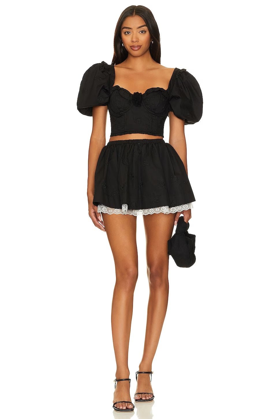 For Love & Lemons Maye Mini Skirt Endless Waves