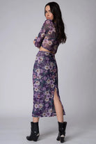 Mesh Classic Rib Skirt - Endless Waves