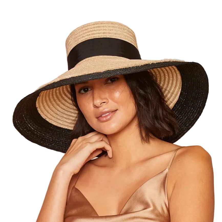 Eugenia Kim Mirabel Grossgain Wide - Brim Sunhat Endless Waves