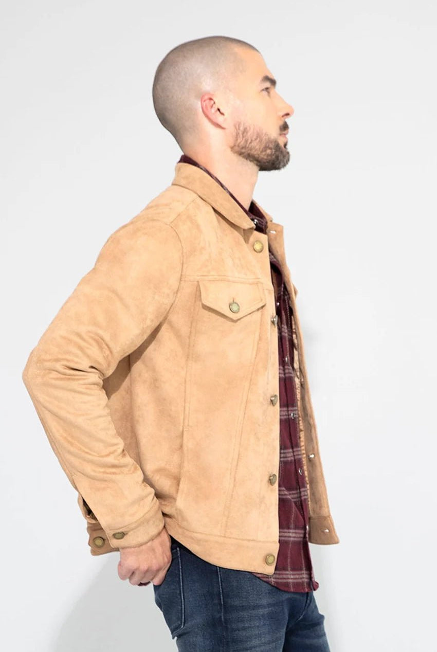 Monfrère Monfrère Dean Butter Suede Jacket Endless Waves