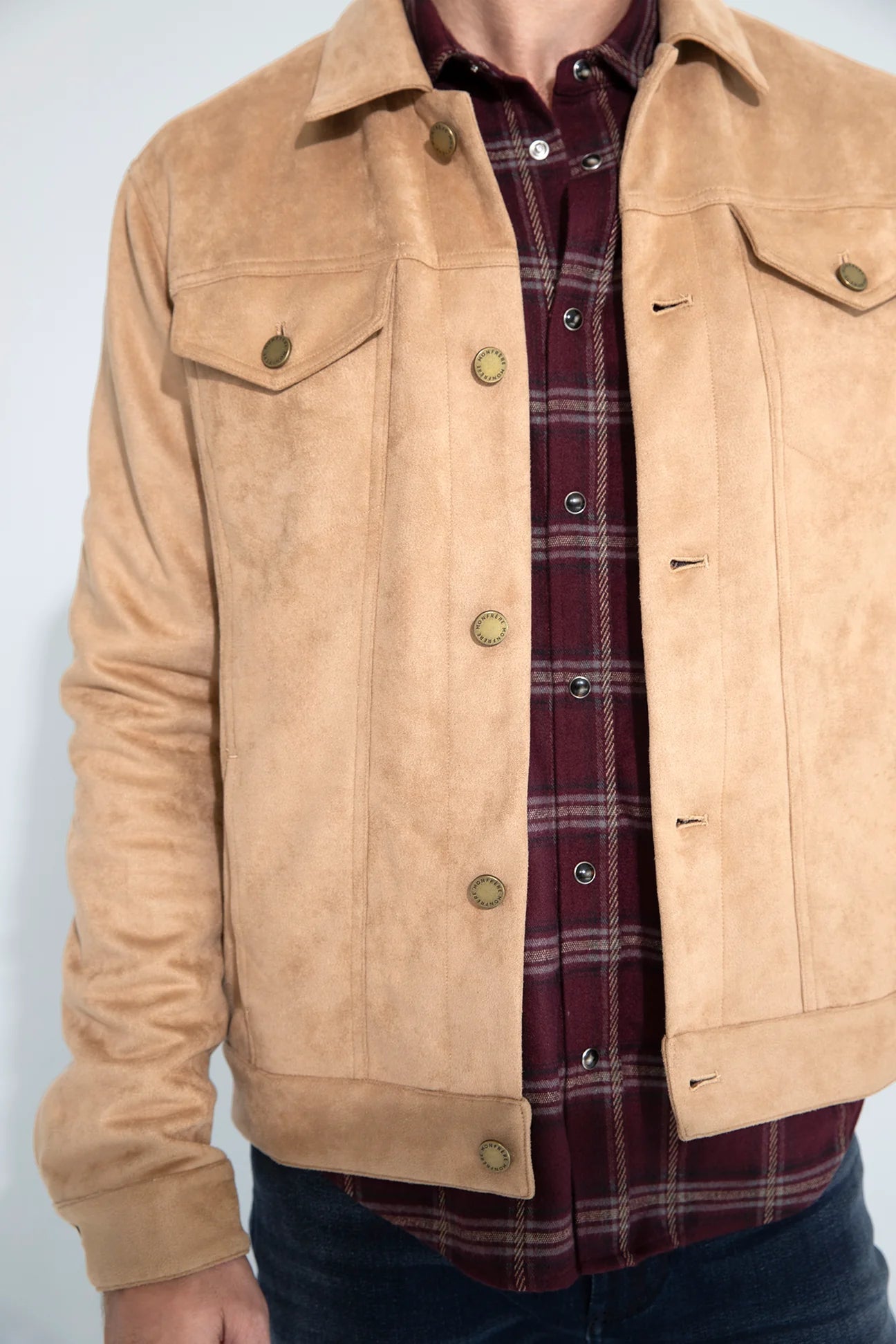 Monfrère Monfrère Dean Butter Suede Jacket Endless Waves