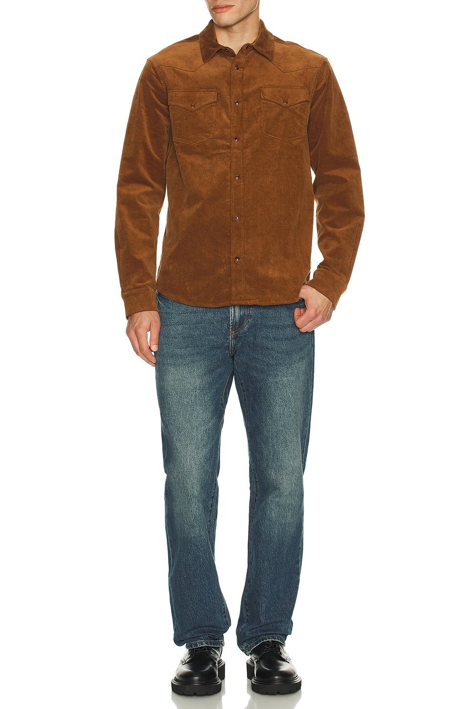 Monfrère Eastwood Needle Cord Shirt - Endless Waves