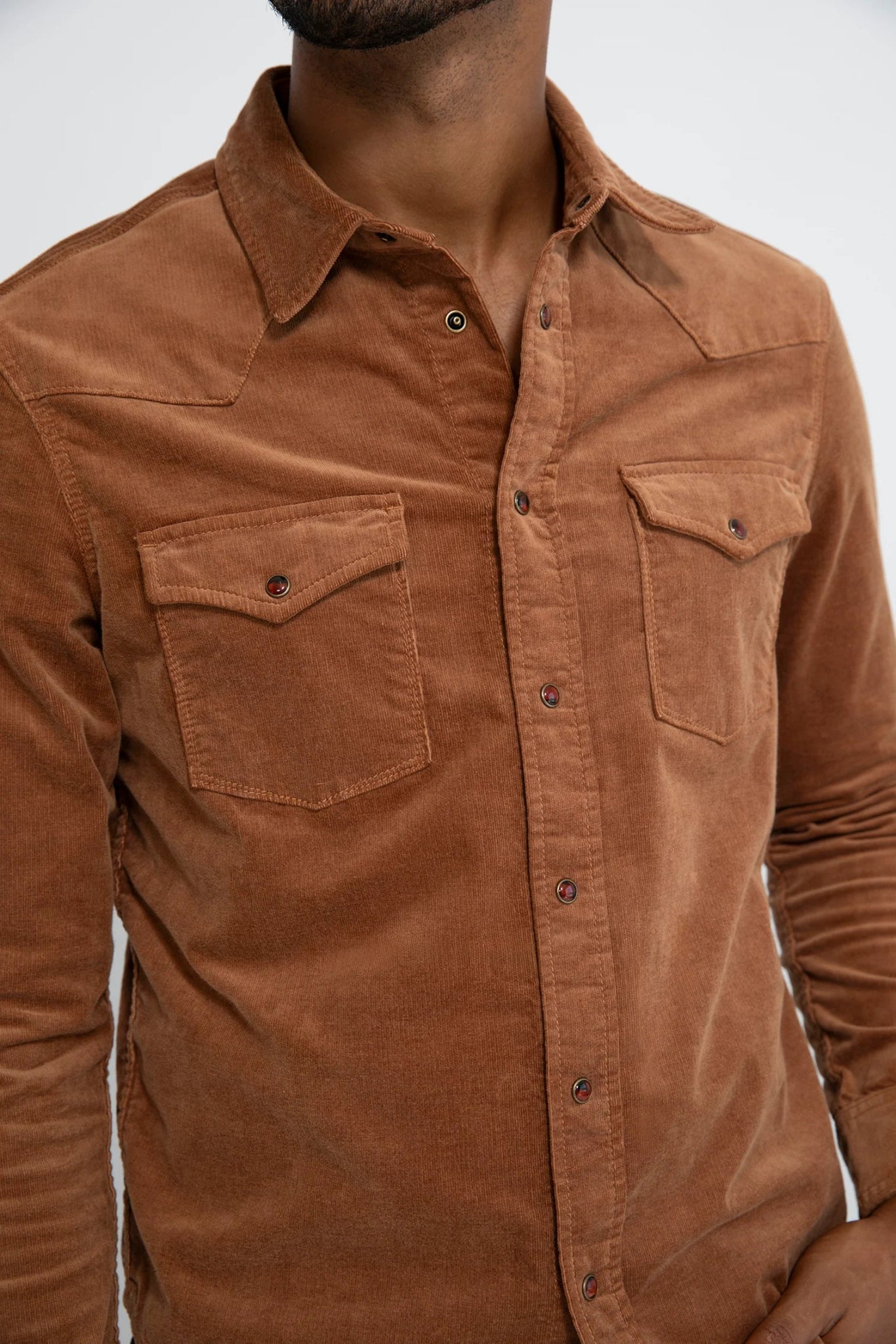 Monfrère Monfrère Eastwood Needle Cord Shirt Endless Waves