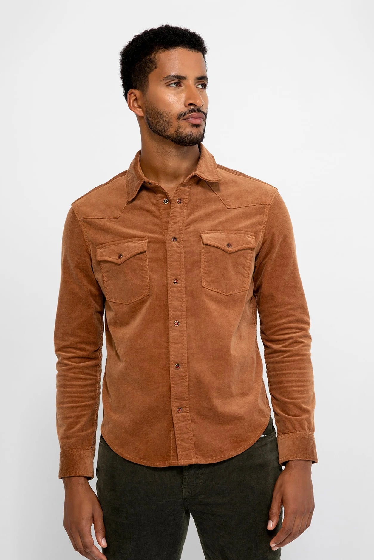 Monfrère Monfrère Eastwood Needle Cord Shirt Endless Waves