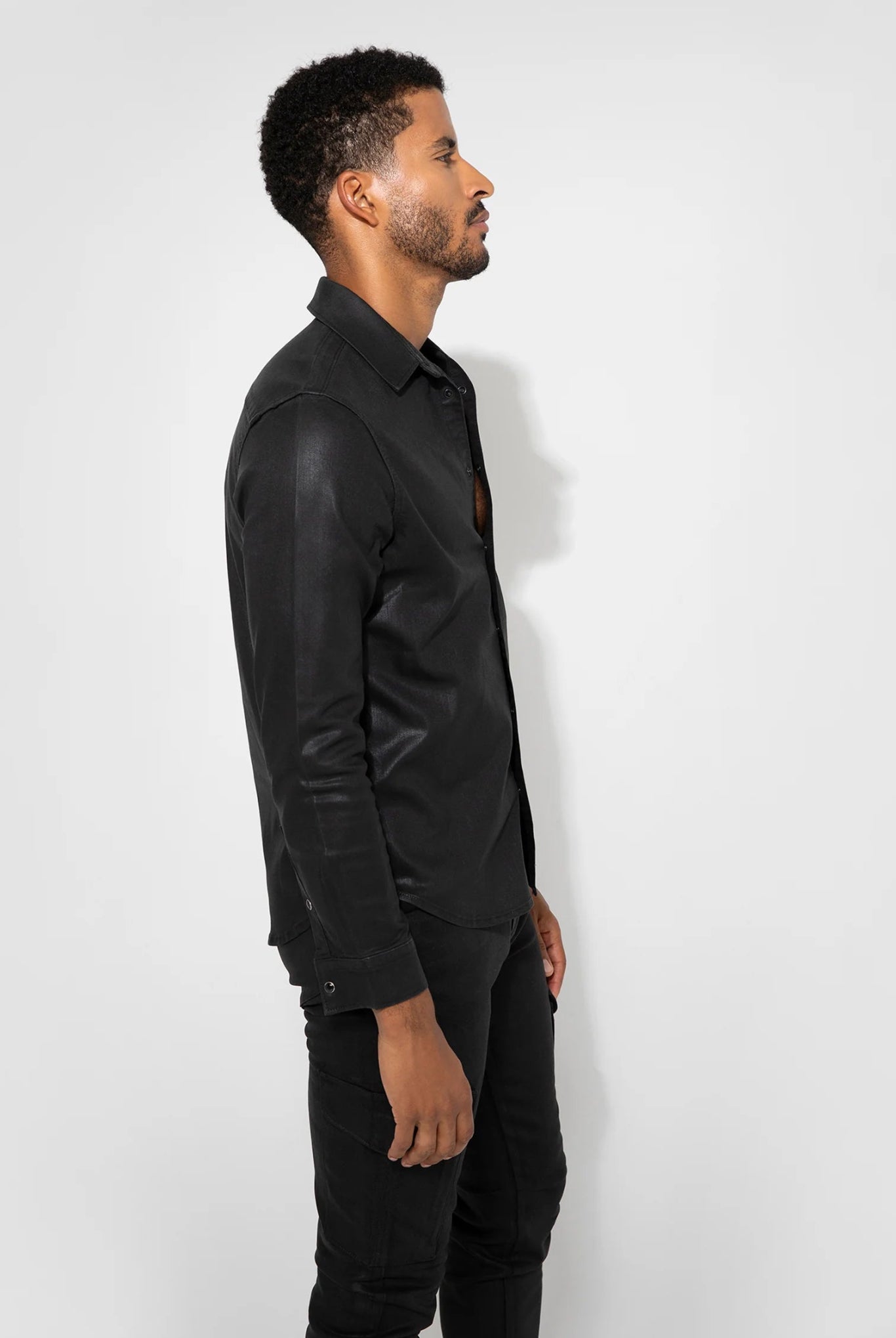 Monfrère Monfrère Cooper Coated Noir Shirt Endless Waves