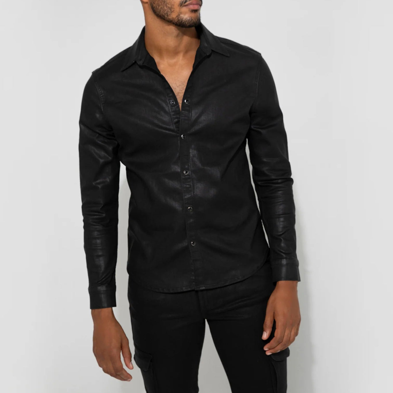 Monfrère Monfrère Cooper Coated Noir Shirt Endless Waves