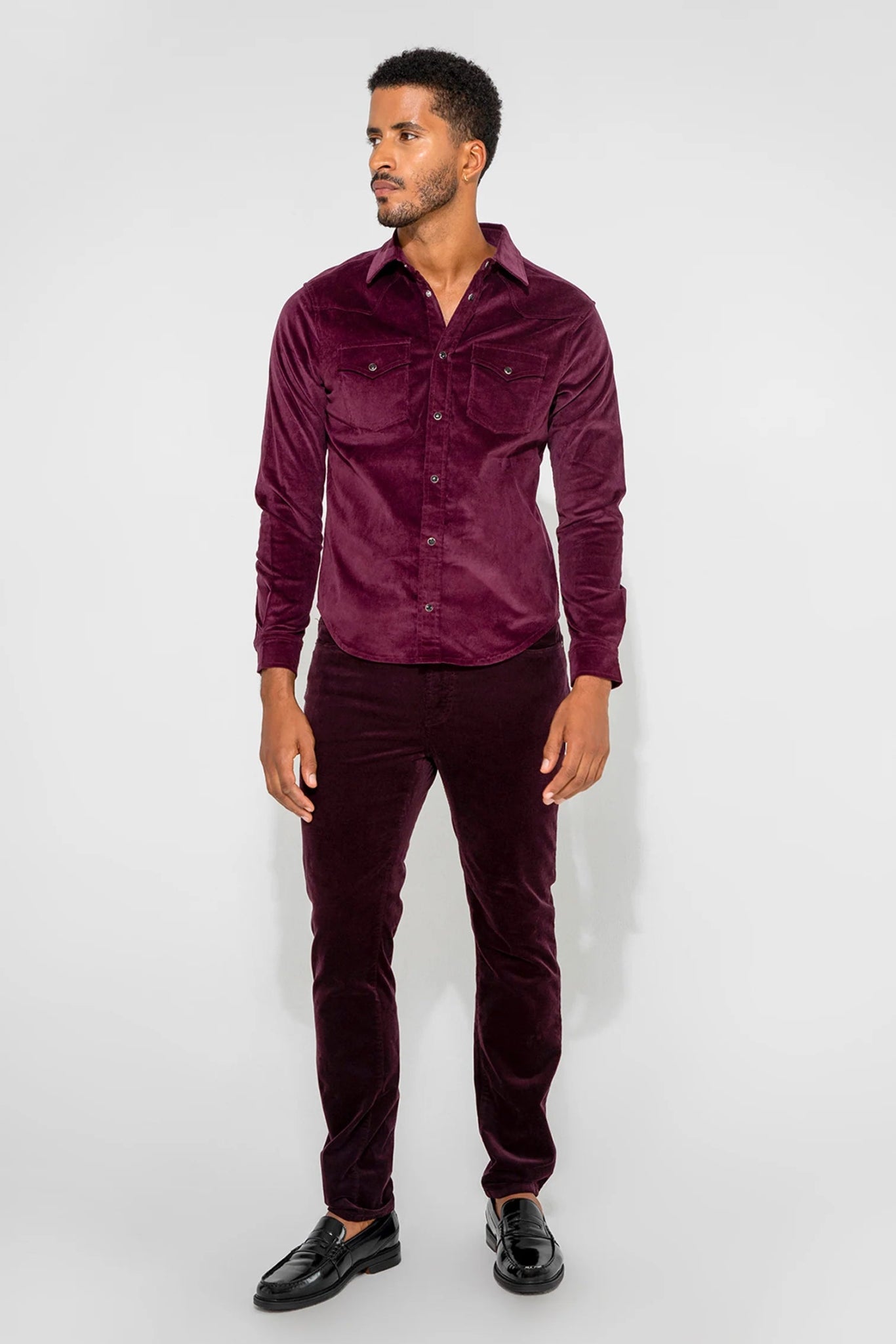 Monfrère Monfrère Eastwood Needle Cord Shirt Endless Waves