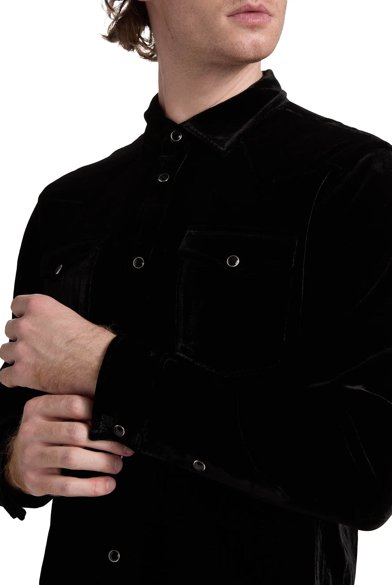 Monfrère Monfrere Eastwood Velvet Shirt Endless Waves