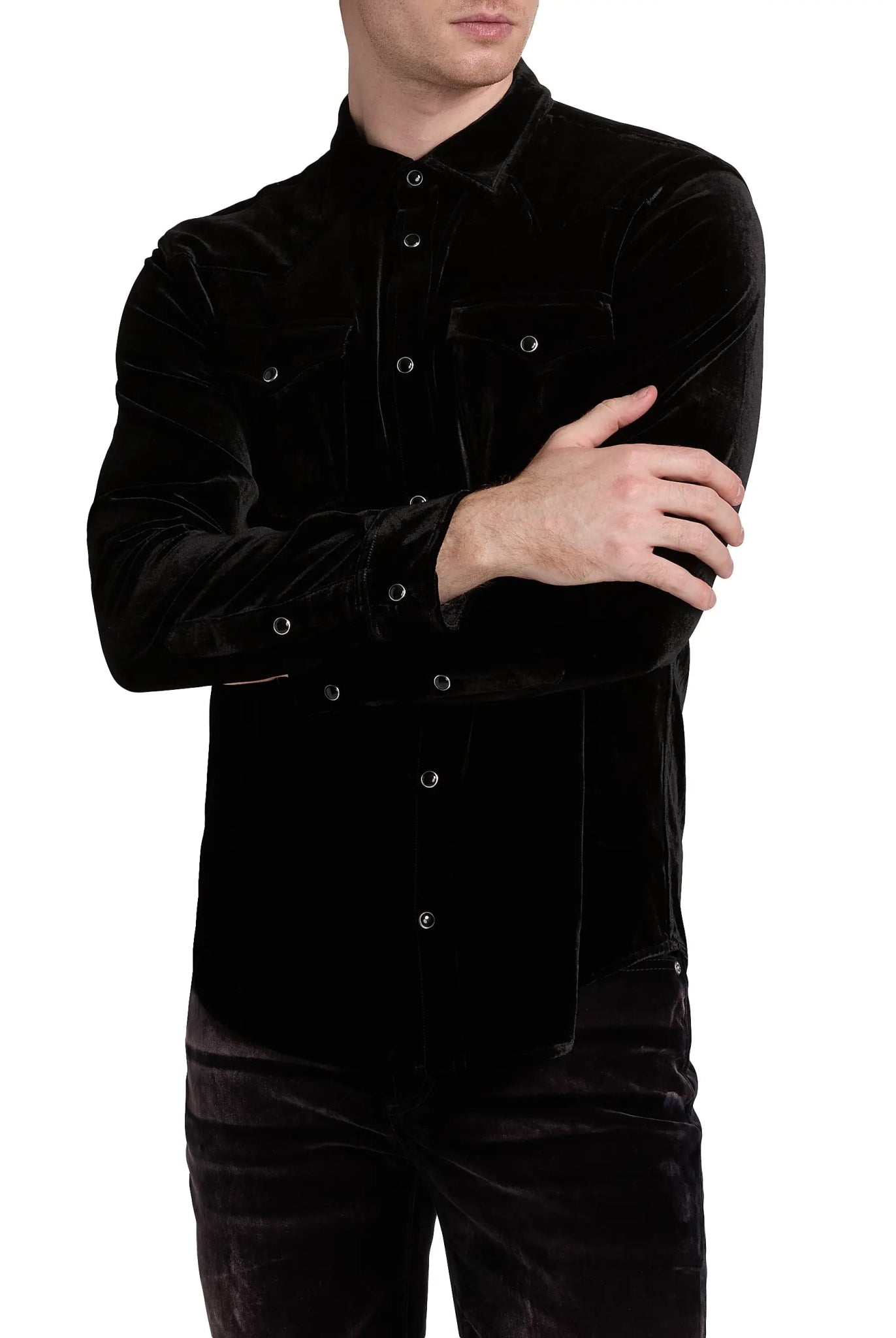 Monfrère Monfrere Eastwood Velvet Shirt Endless Waves