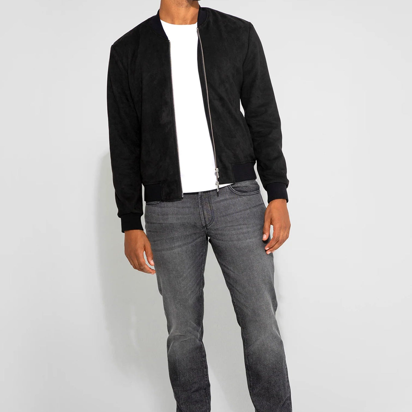 Monfrère Monfrere Maverick Butter Suede Noir Bomber Jacket Endless Waves