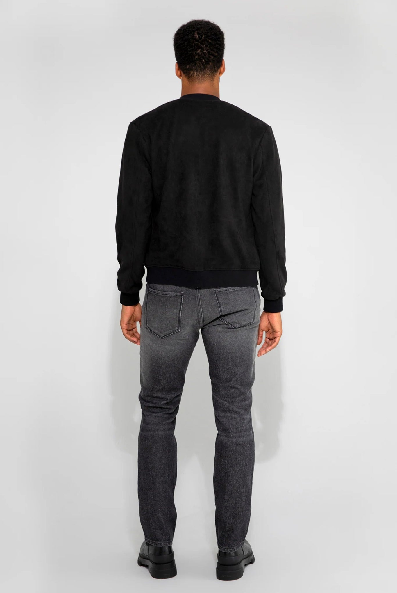 Monfrère Monfrere Maverick Butter Suede Noir Bomber Jacket Endless Waves