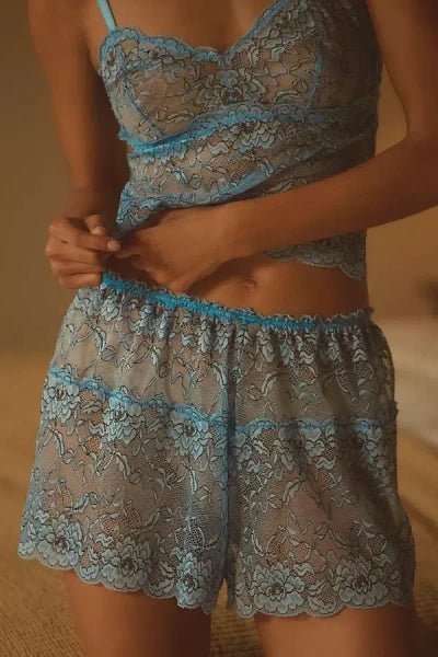 MUCCI MUCCI Michele Lace Shorts Endless Waves