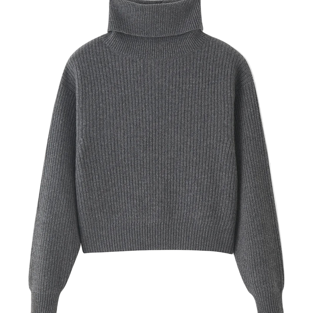 27 Miles Malibu 27 Miles Malibu Naia Cropped Cashmere Turtleneck Endless Waves