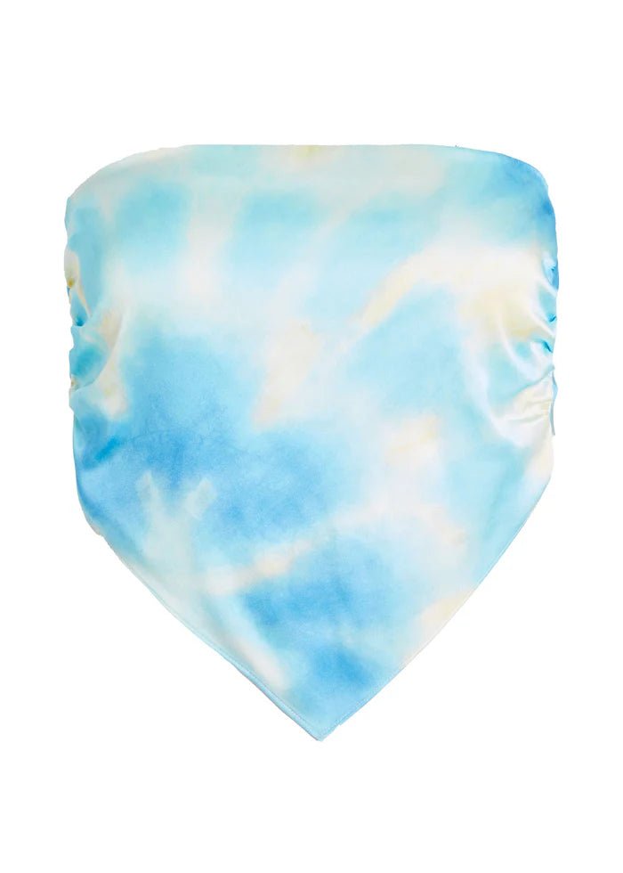 SER.O.YA Natalia Silk Scarf Top Endless Waves
