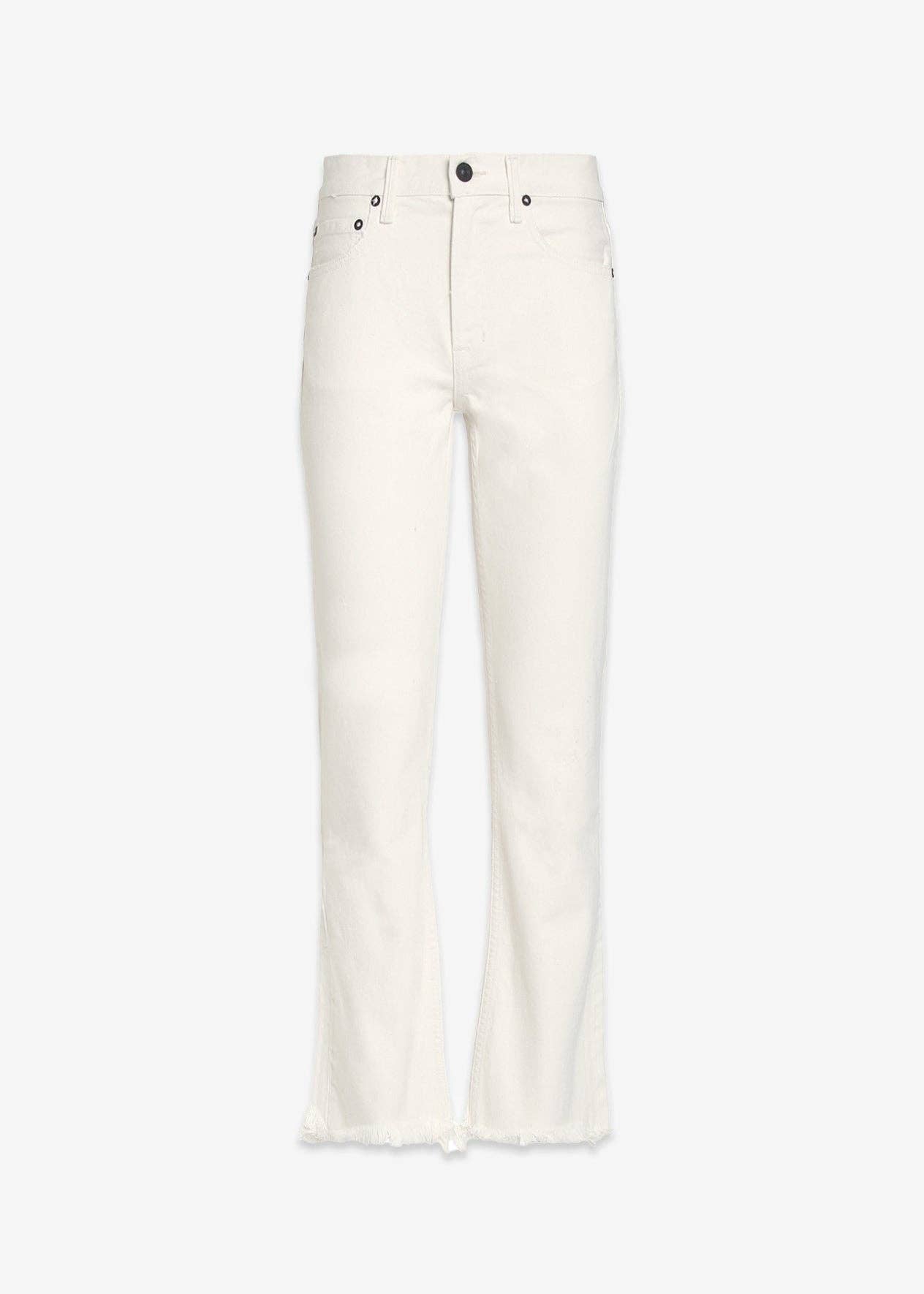 Noend Denim Farrah Mid Rise Cropped Kick Flare