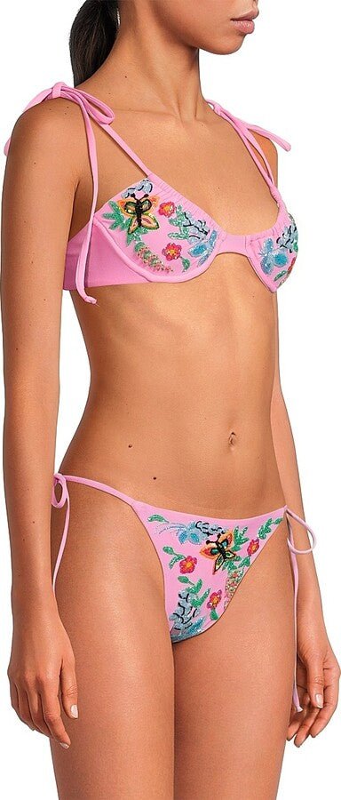 Oceanus Oceanus Los Angeles Beaded Bikini Bottom Endless Waves