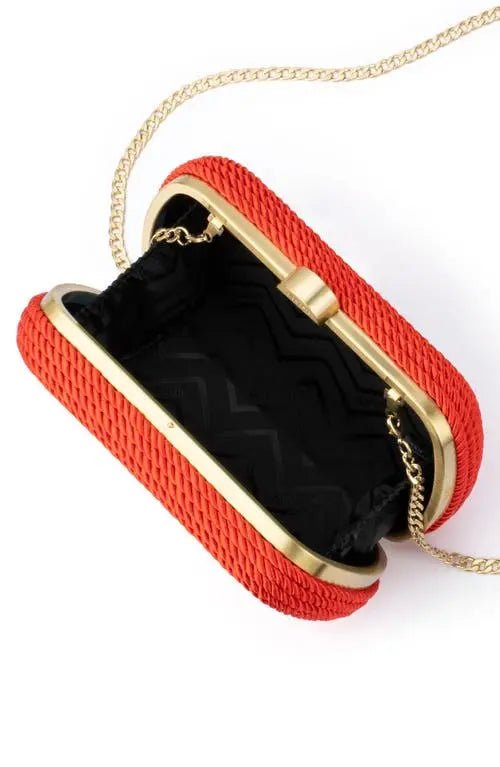 Olga Berg Martina Rope Clutch - Endless Waves