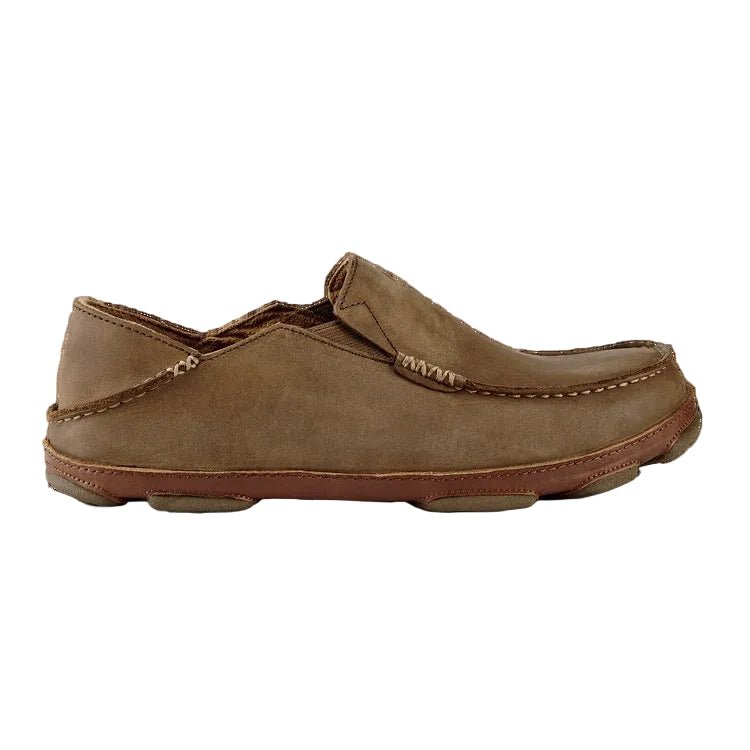 Olukai Men's Moloa Leather Slip On Slides