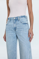 Pistola Kacey Mid Rise Cuffed Straight Jean - Endless Waves