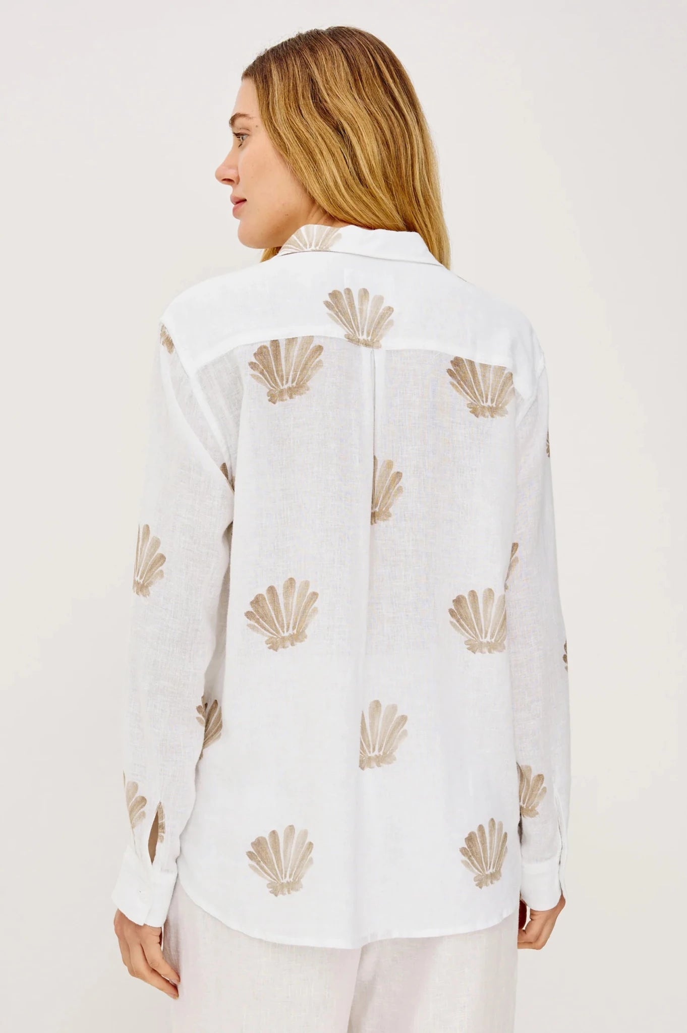 Rails Charli Shirt in Taupe Seashells