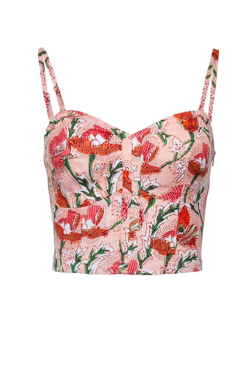 Desert Queen Rich Poppy Marilyn Bustier Top - Endless Waves