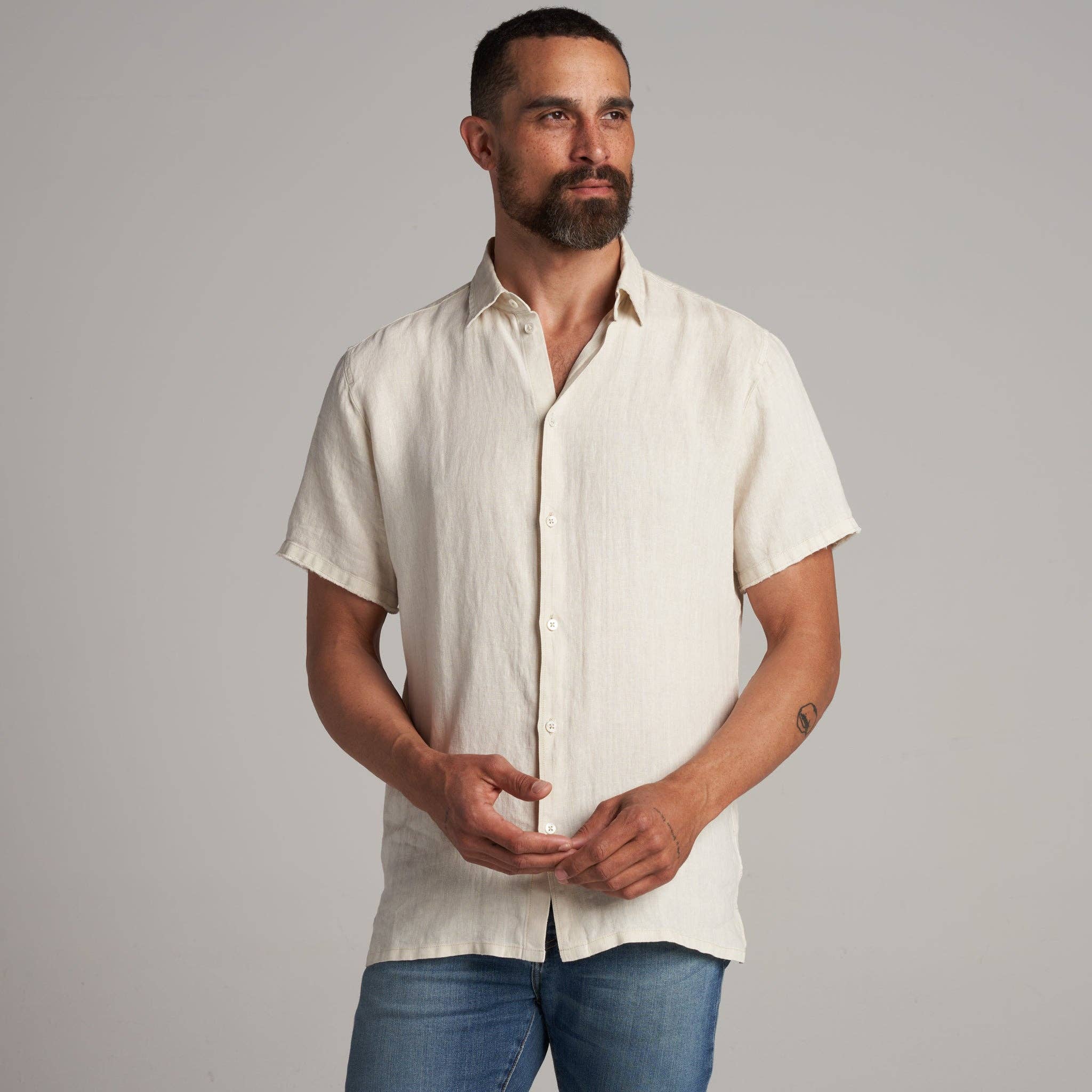 Rowan Lyons Short Sleeve Linen Shirt
