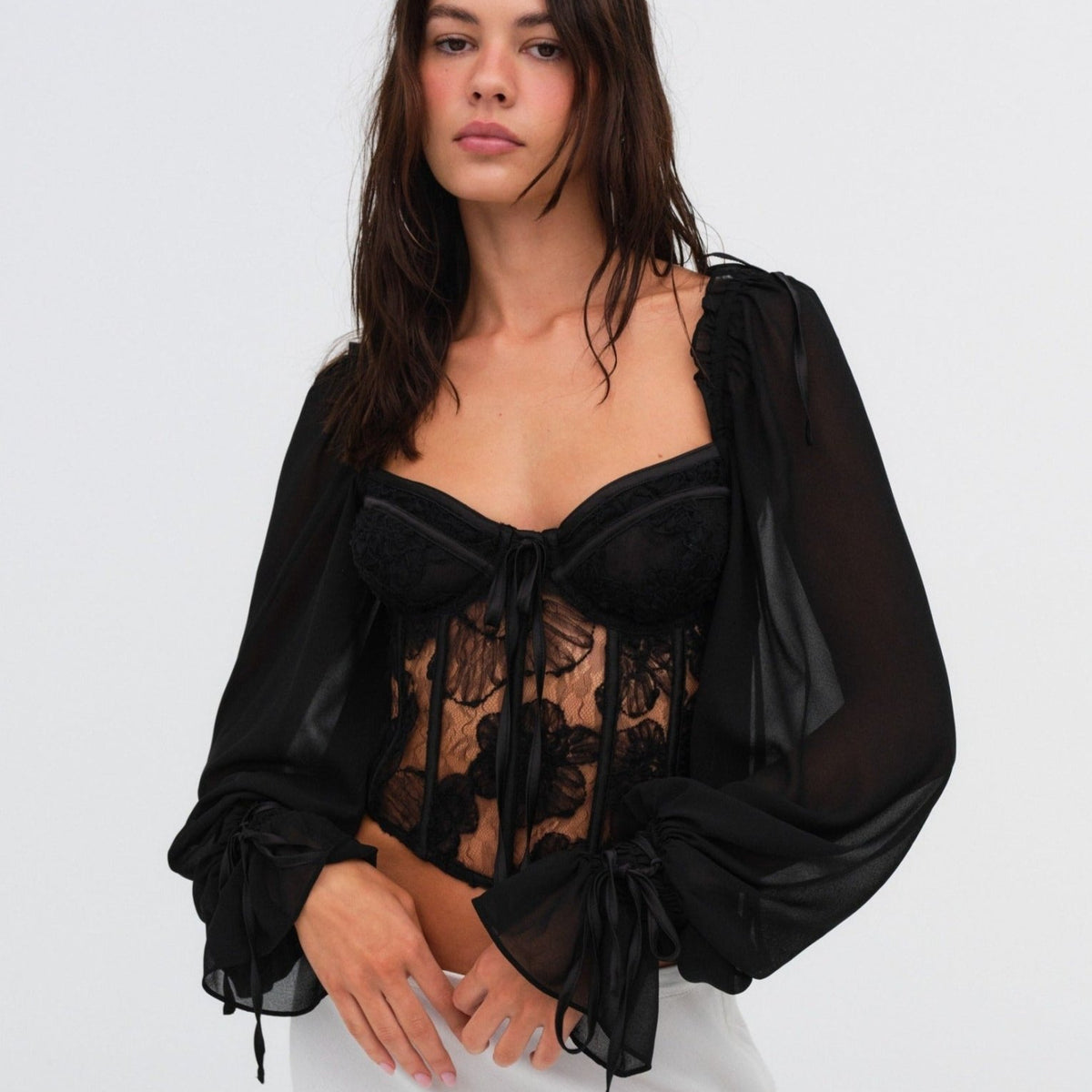 For Love and Lemons Charlie Corset XS Spring 2024 Collection Pt.2 | For Love & Lemons main image 3