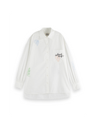 Scotch & Soda Embroidered Poplin Shirt - Endless Waves
