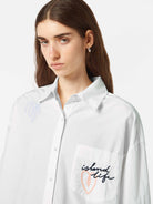 Scotch & Soda Embroidered Poplin Shirt - Endless Waves
