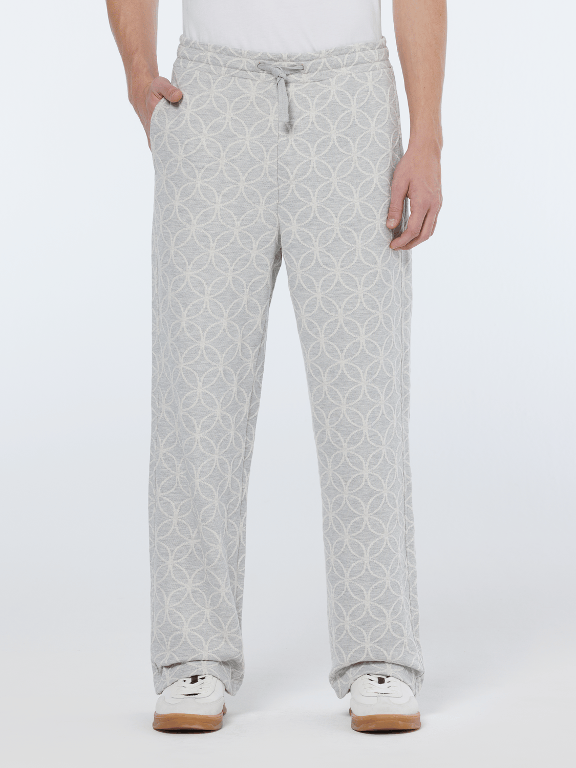 Scotch & Soda Jacquard Terry Relaxed Straight Fit Sweatpant - Endless Waves