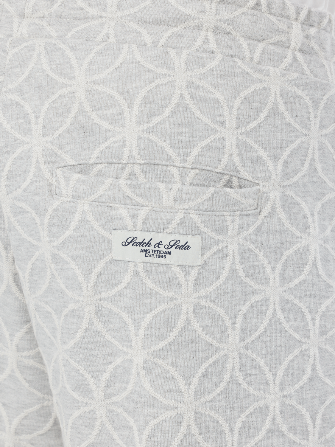 Scotch & Soda Jacquard Terry Relaxed Straight Fit Sweatpant - Endless Waves