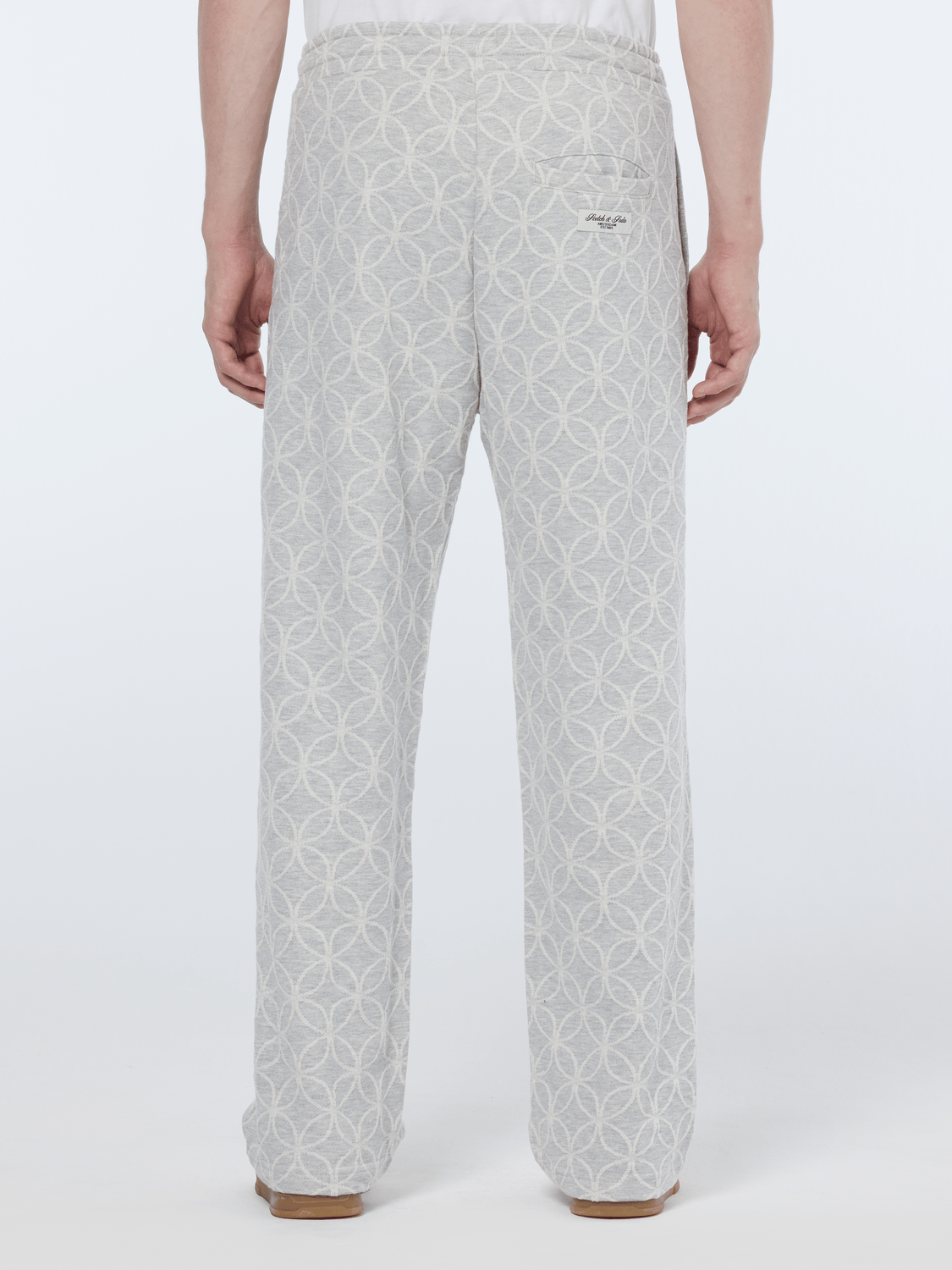 Scotch & Soda Jacquard Terry Relaxed Straight Fit Sweatpant - Endless Waves