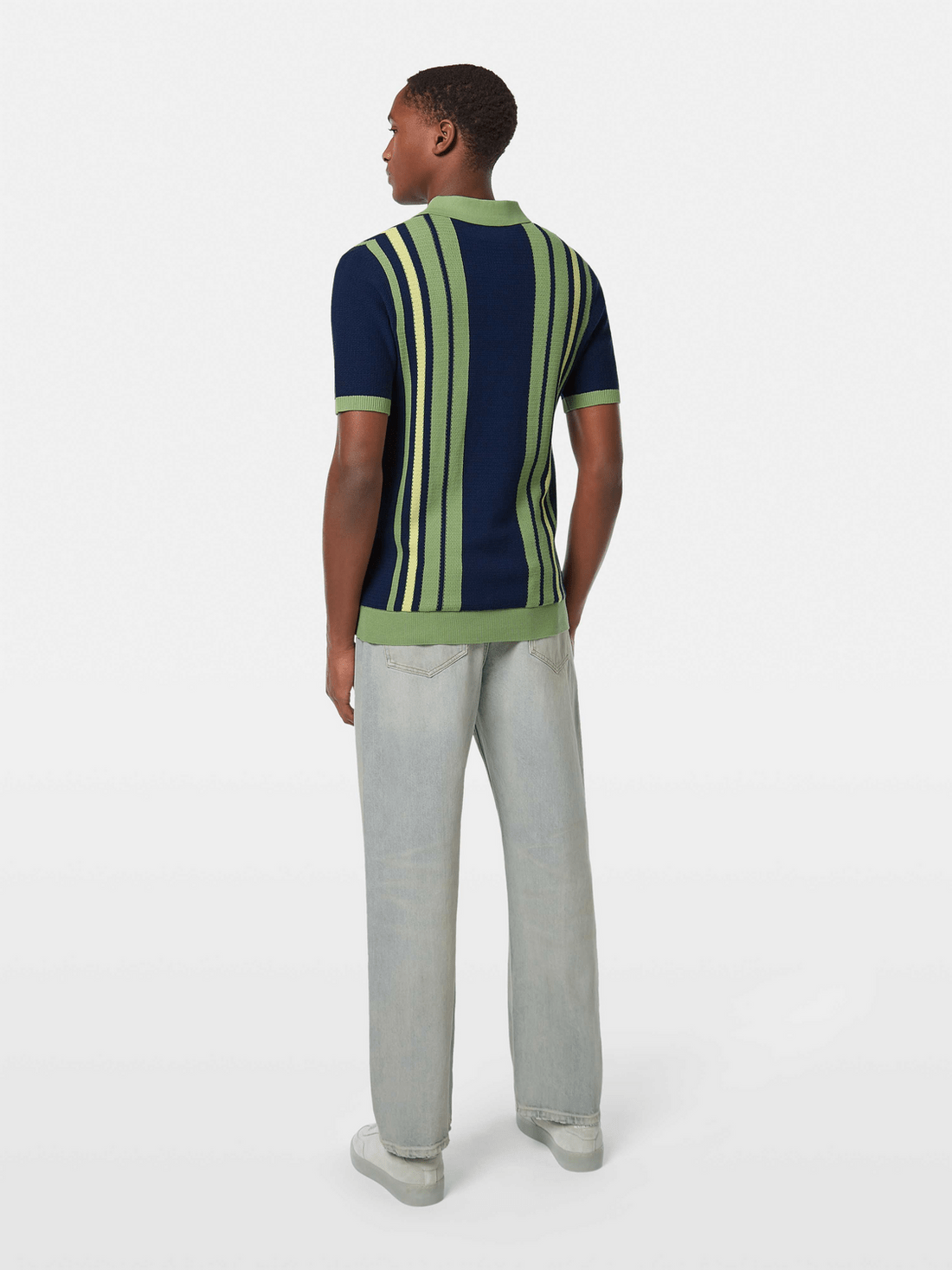 Scotch & Soda Scotch & Soda Regular Fit Structured Knit Polo Endless Waves
