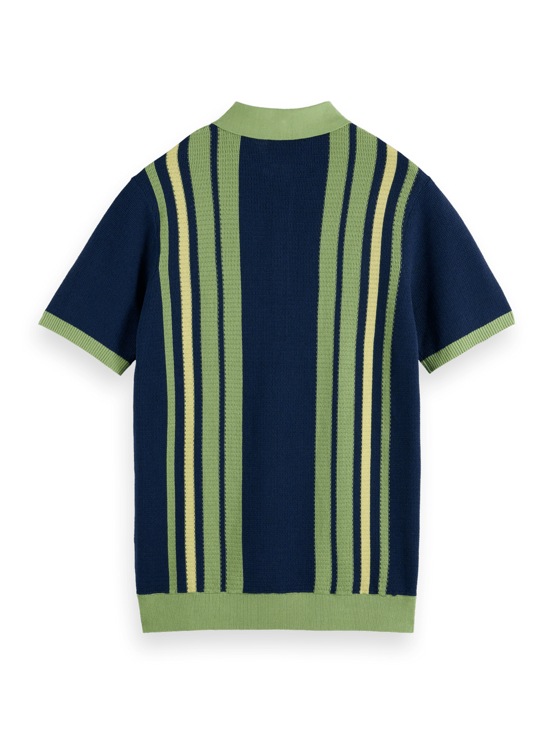 Scotch & Soda Regular Fit Structured Knit Polo - Endless Waves