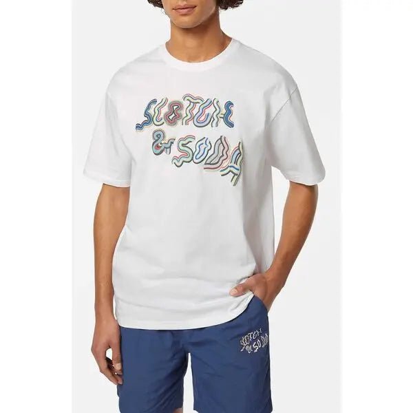 Scotch & Soda Relaxed Fit Artwork T-Shirt - Endless Waves