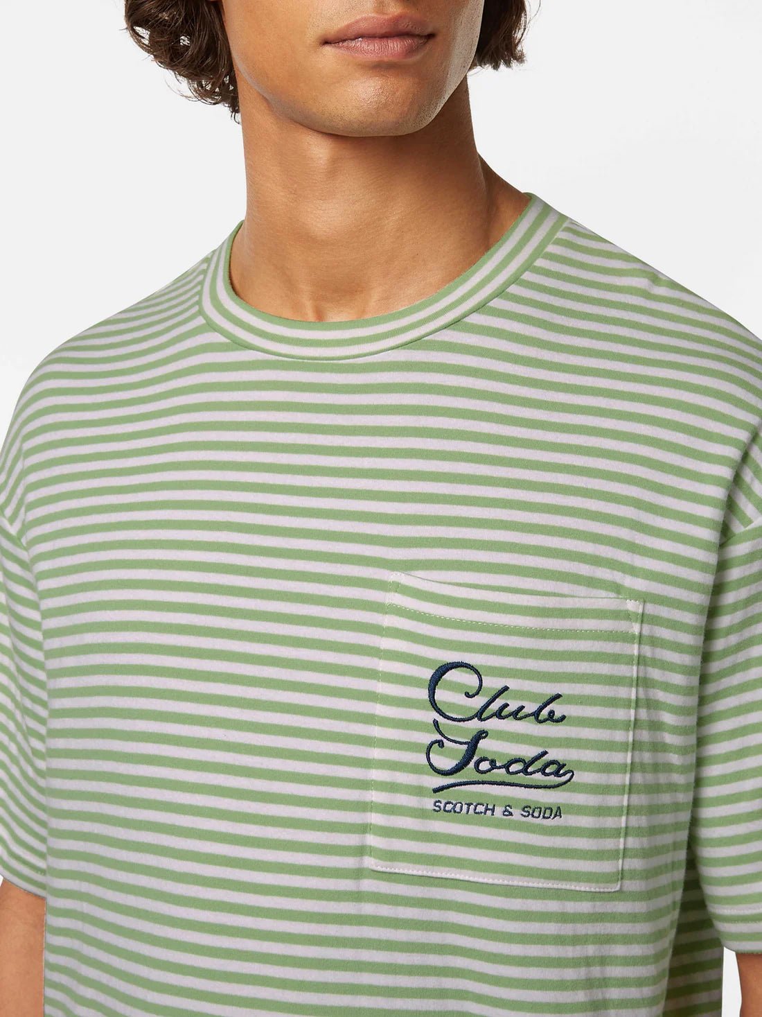 Scotch & Soda Scotch & Soda Relaxed Fit Pocket Tee Endless Waves