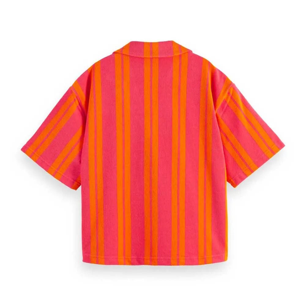 Scotch & Soda Terry Cloth Camp Shirt - Endless Waves